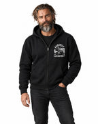 RUM KNUCKLES RK RODEO Zip Hoodie - Black - model front