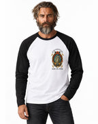 RUM KNUCKLES RK SINK OR SWIM Baseball Tee - White/Black - model front