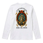 RUM KNUCKLES RK SINK OR SWIM Long Sleeve Tee - White - back