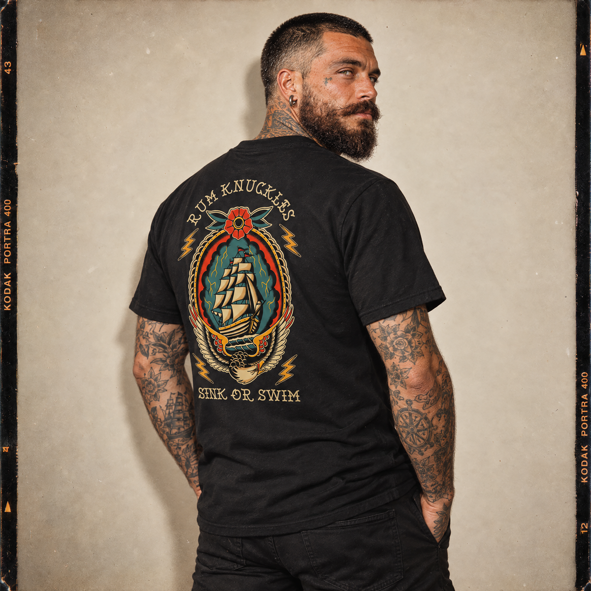 RUM KNUCKLES RK SINK OR SWIM T-Shirt