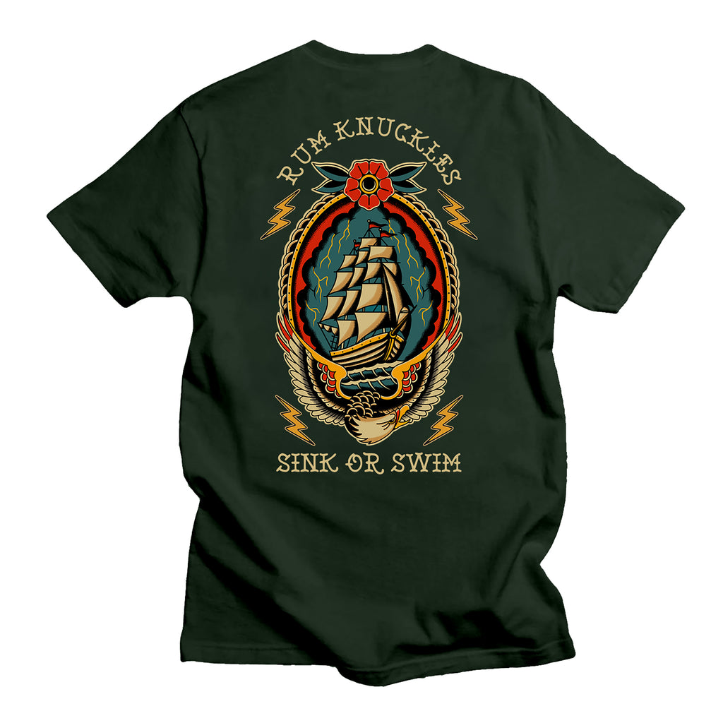 RUM KNUCKLES RK SINK OR SWIM T-Shirt