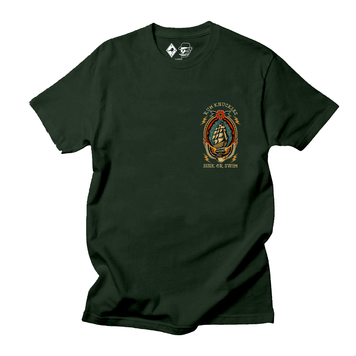 RUM KNUCKLES RK SINK OR SWIM T-Shirt