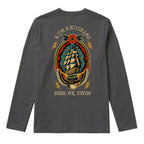RUM KNUCKLES RK SINK OR SWIM Long Sleeve Tee - Charcoal - back