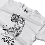 RUM KNUCKLES RK TIGER STRIPES Long Sleeve Tee - White - detail