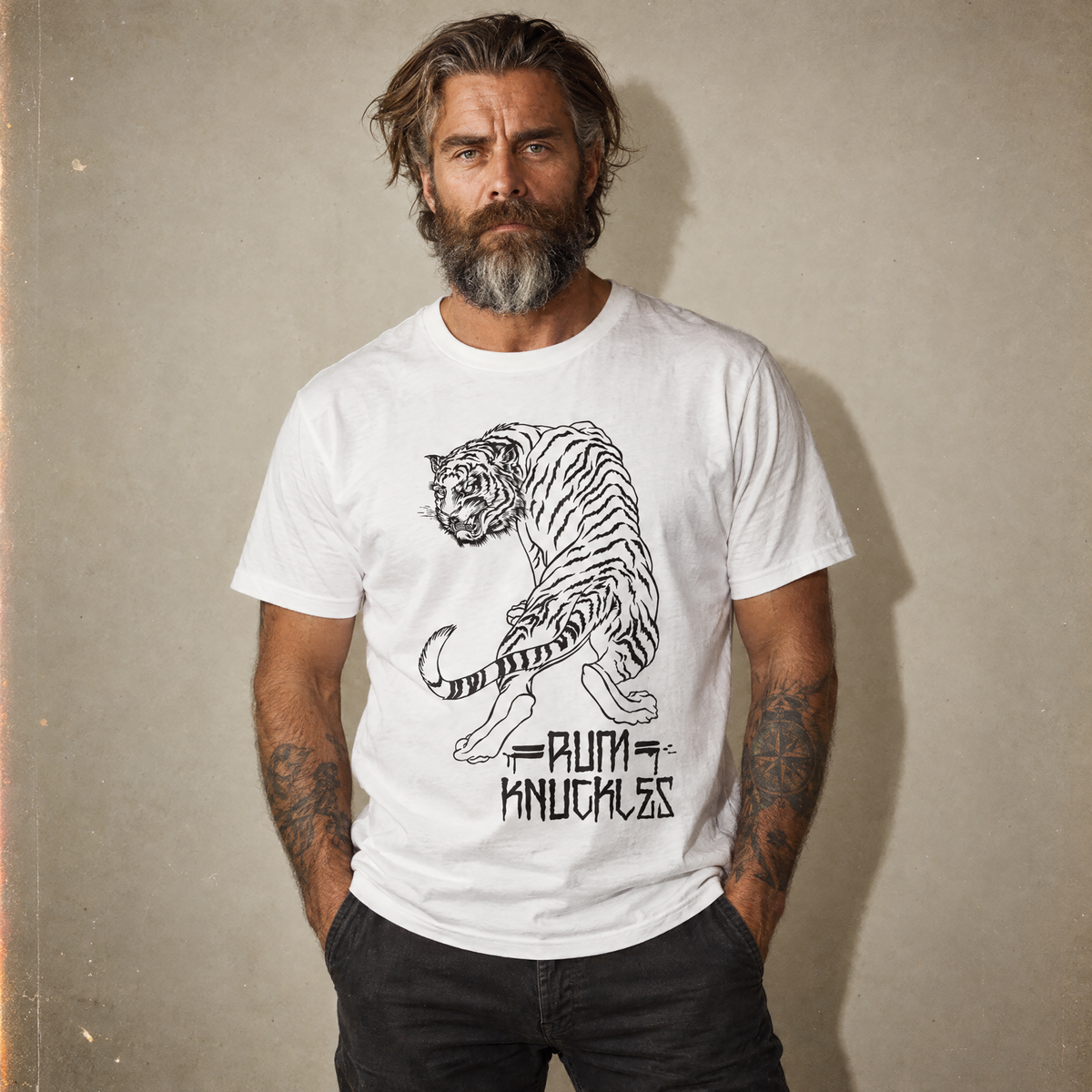 RUM KNUCKLES RK TIGER STRIPES T-Shirt