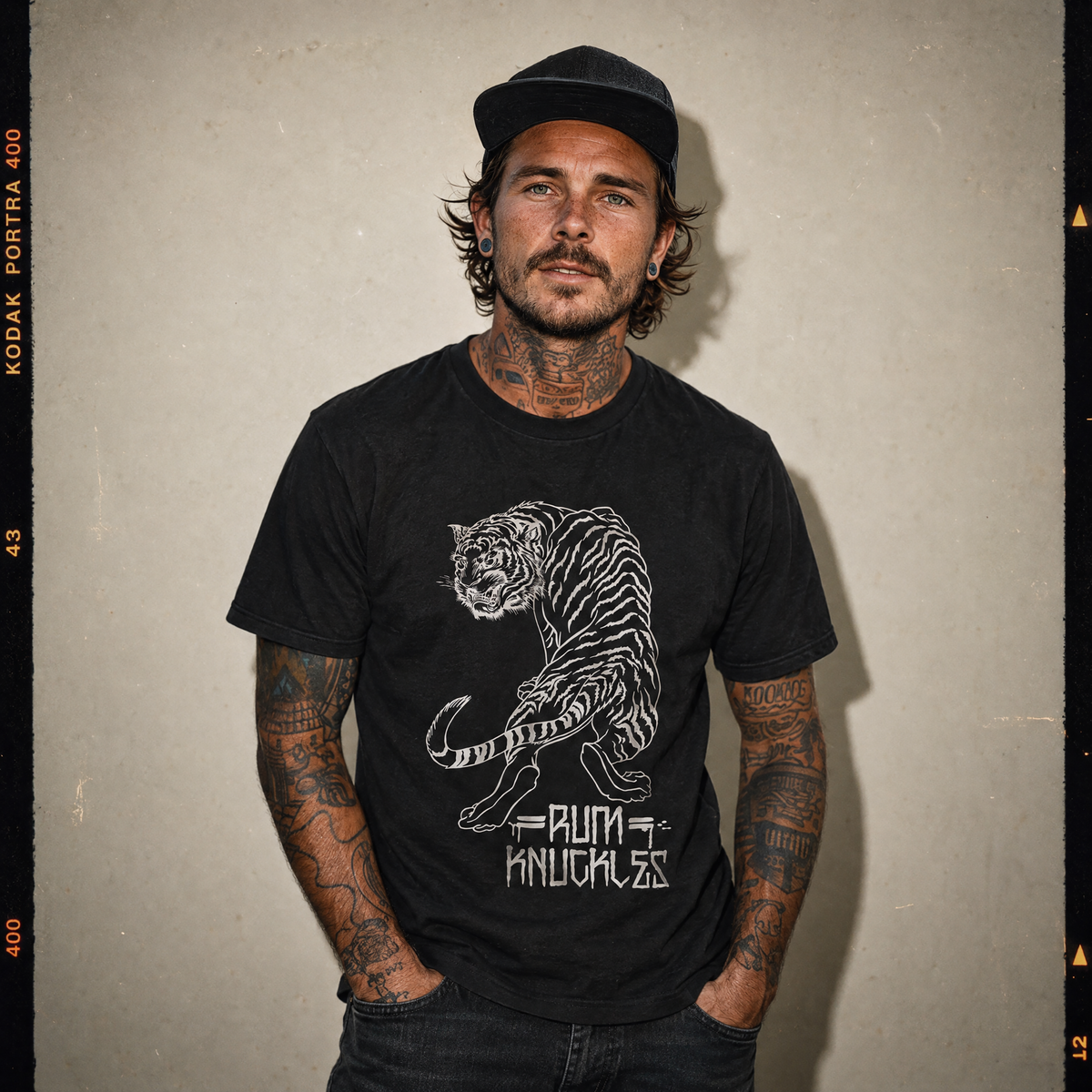 RUM KNUCKLES RK TIGER STRIPES T-Shirt