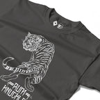 RUM KNUCKLES RK TIGER STRIPES Long Sleeve Tee - Charcoal - detail