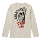 RUM KNUCKLES DEATH OR GLORY Long Sleeve Tee - Ecru - back