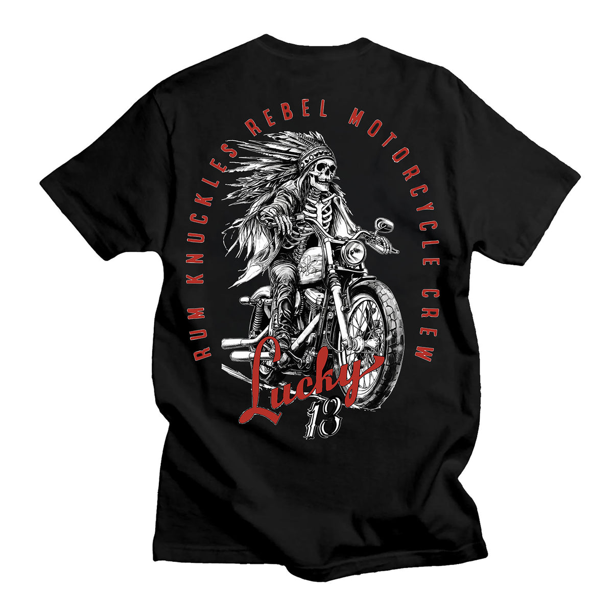 RUM KNUCKLES LUCKY 13 MOTO T-Shirt
