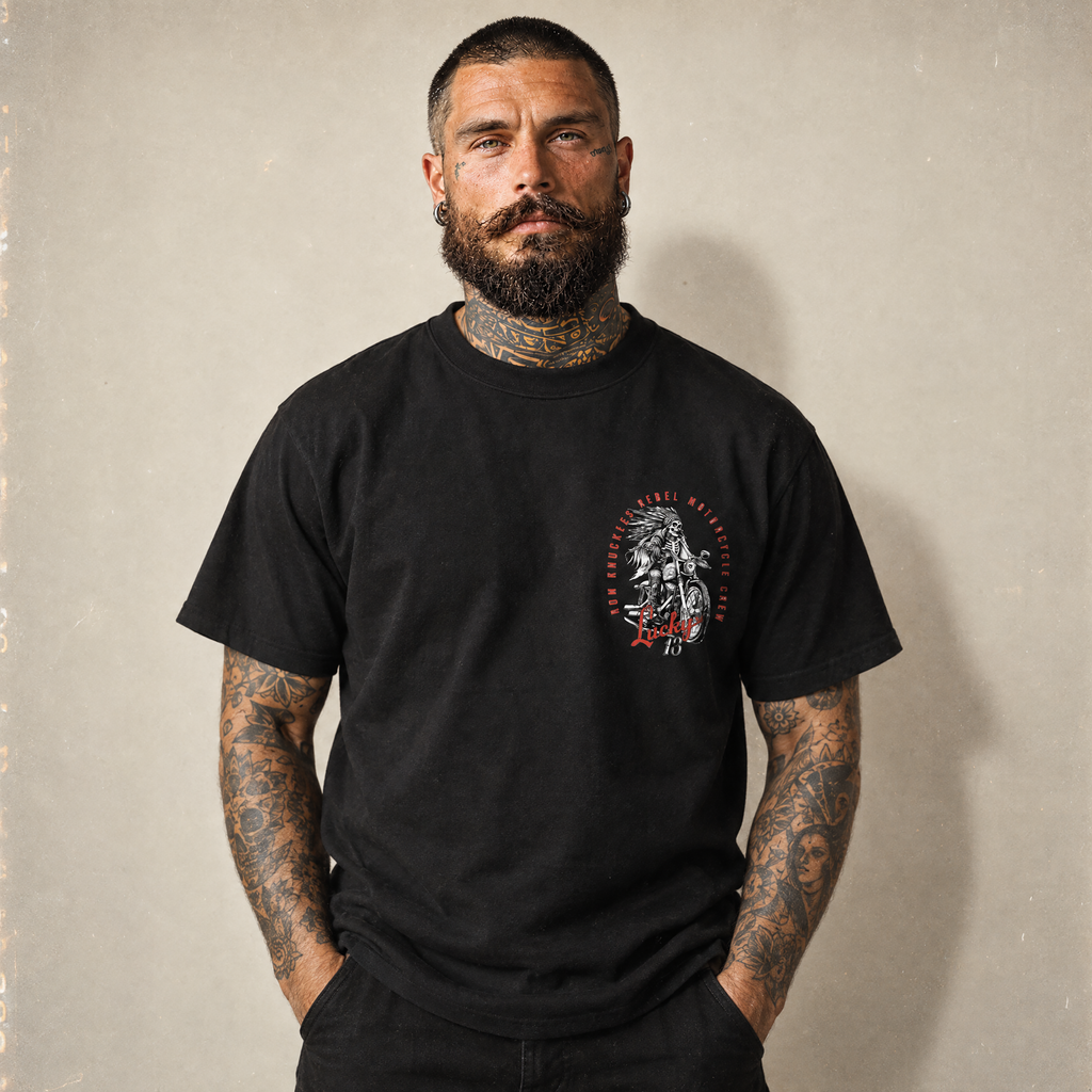RUM KNUCKLES LUCKY 13 MOTO T-Shirt