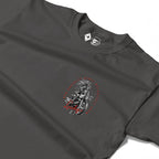 RUM KNUCKLES LUCKY 13 MOTO Long Sleeve Tee - Charcoal - detail