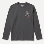 RUM KNUCKLES LUCKY 13 MOTO Long Sleeve Tee - Charcoal - front