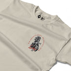 RUM KNUCKLES LUCKY 13 MOTO Long Sleeve Tee - Ecru - detail