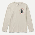 RUM KNUCKLES LUCKY 13 MOTO Long Sleeve Tee - Ecru - front