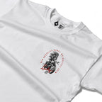 RUM KNUCKLES LUCKY 13 MOTO Long Sleeve Tee - White - detail