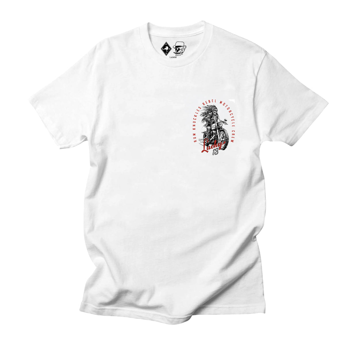 RUM KNUCKLES LUCKY 13 MOTO T-Shirt