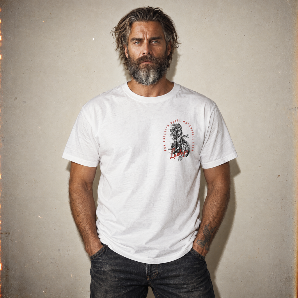 RUM KNUCKLES LUCKY 13 MOTO T-Shirt
