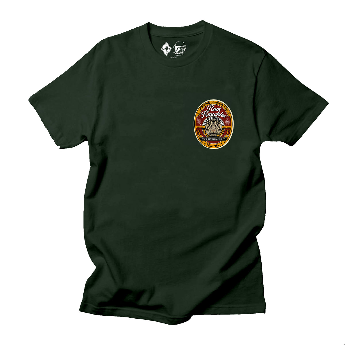 RUM KNUCKLES TRUE FIGHTING SPIRIT T-Shirt