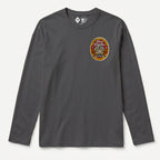 RUM KNUCKLES TRUE FIGHTING SPIRIT Long Sleeve Tee - Charcoal - front