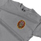 RUM KNUCKLES TRUE FIGHTING SPIRIT Long Sleeve Tee - Heather Grey - detail