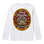 RUM KNUCKLES TRUE FIGHTING SPIRIT Long Sleeve Tee - White - back