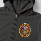 RUM KNUCKLES TRUE FIGHTING SPIRIT Zip Hoodie - Charcoal - detail