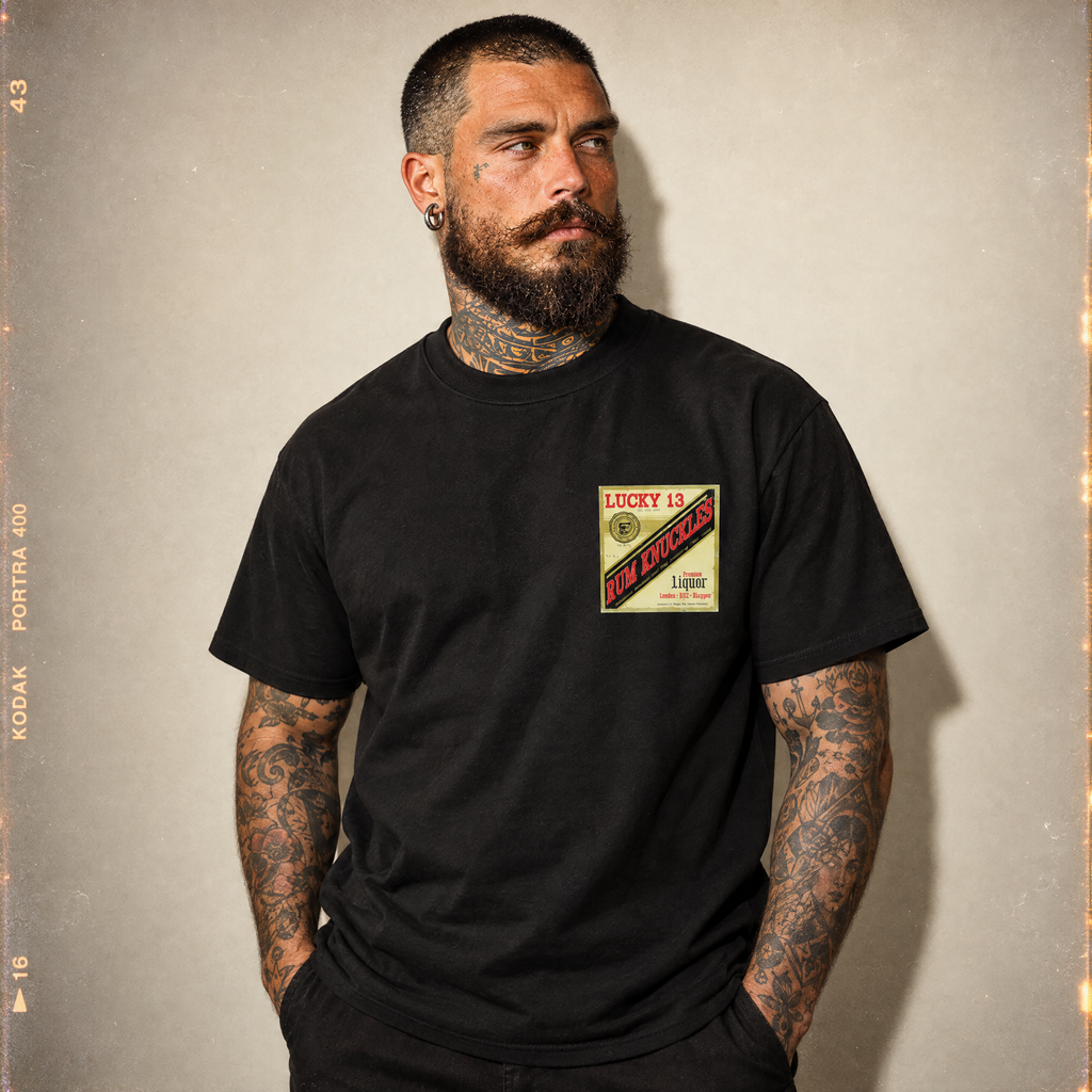 RUM KNUCKLES LIQUOR LABEL T-Shirt