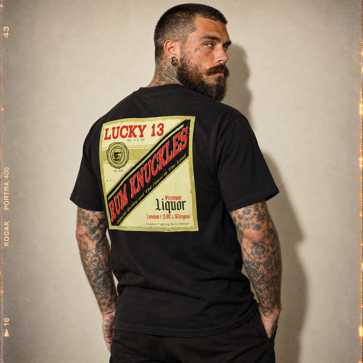 RUM KNUCKLES LIQUOR LABEL T-Shirt