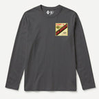 RUM KNUCKLES LIQUOR LABEL Long Sleeve Tee - Charcoal - front