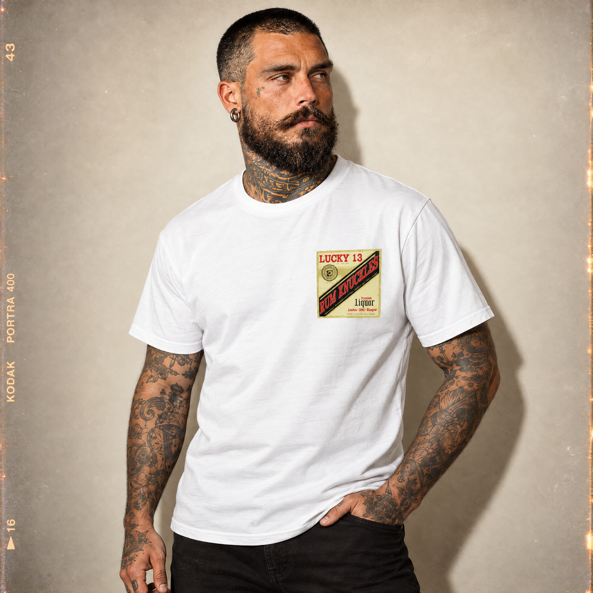 RUM KNUCKLES LIQUOR LABEL T-Shirt