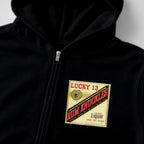 RUM KNUCKLES LIQUOR LABEL Zip Hoodie - Black - detail