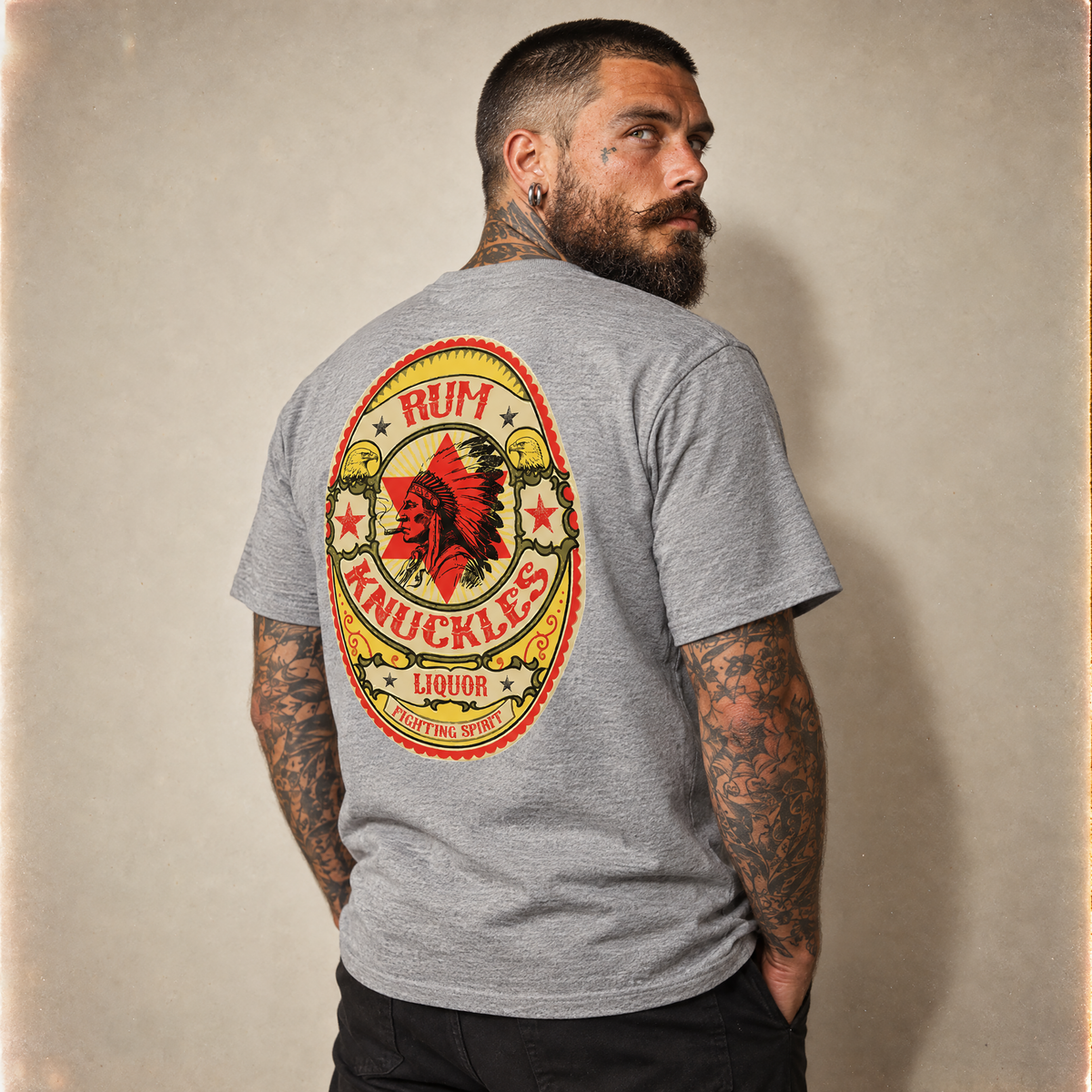 RUM KNUCKLES RK BADGE T-Shirt