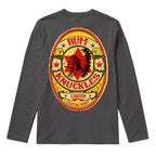 RUM KNUCKLES RK BADGE Long Sleeve Tee - Charcoal - back