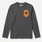 RUM KNUCKLES RK BADGE Long Sleeve Tee - Charcoal - front