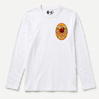 RUM KNUCKLES RK BADGE Long Sleeve Tee - White - front