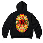 RUM KNUCKLES RK BADGE Zip Hoodie - Black - back