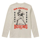 RUM KNUCKLES HEAVY HANDS Long Sleeve Tee - Ecru - back