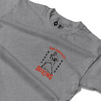 RUM KNUCKLES HEAVY HANDS Long Sleeve Tee - Heather Grey - detail