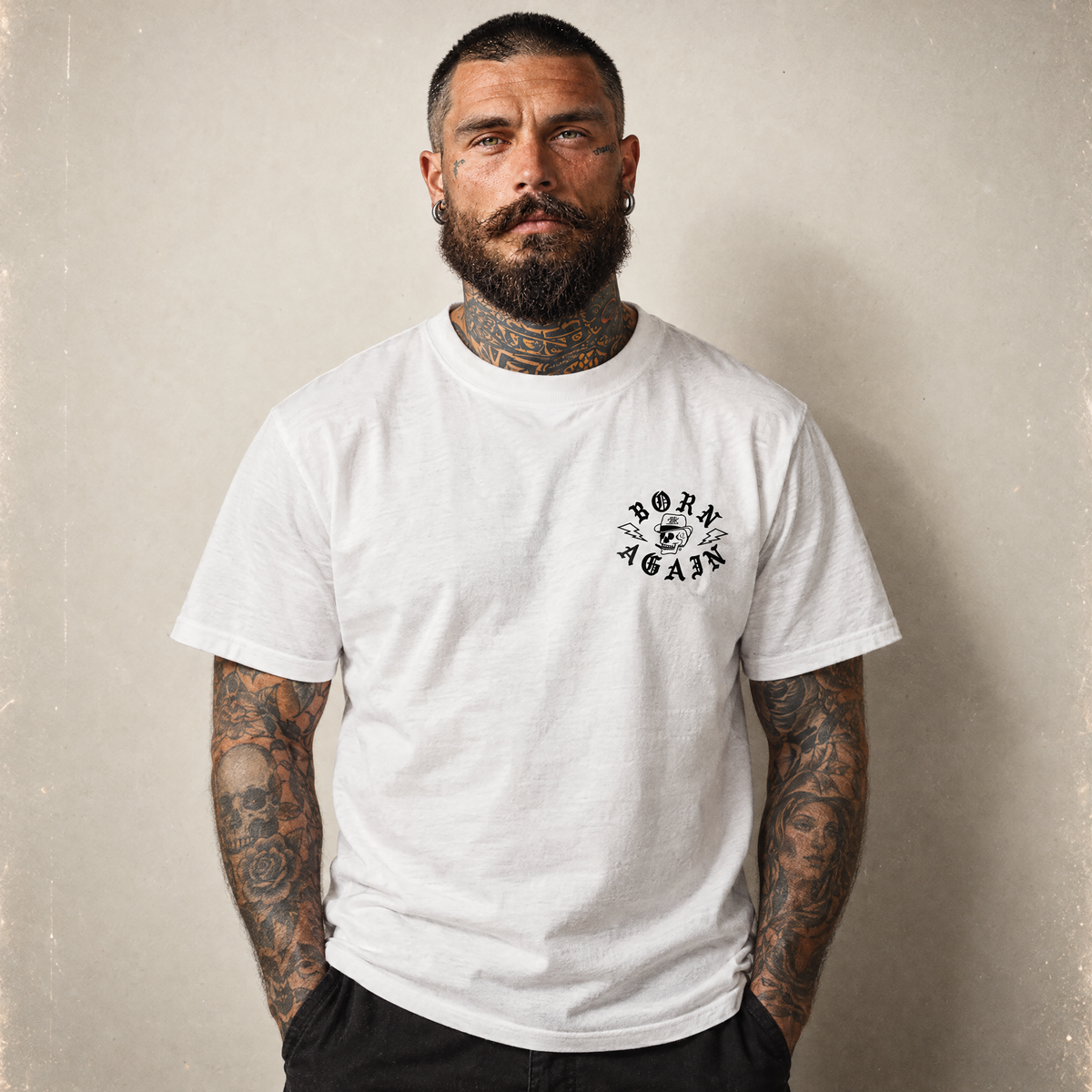 RUM KNUCKLES RK BORN AGAIN T-Shirt