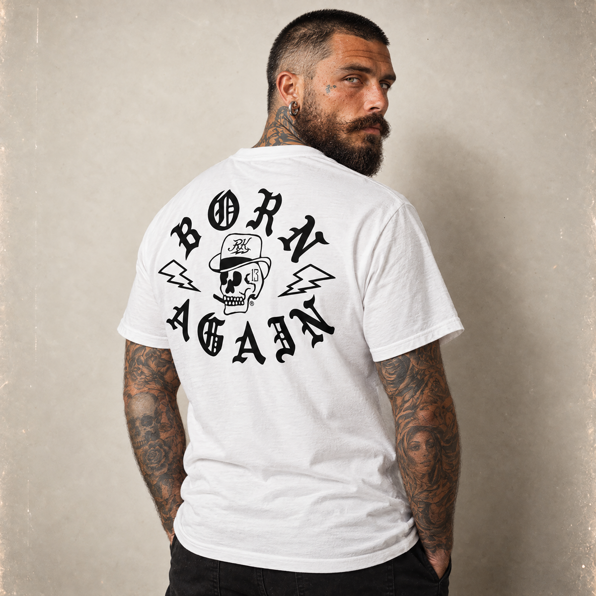 RUM KNUCKLES RK BORN AGAIN T-Shirt