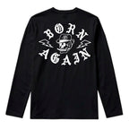 RUM KNUCKLES RK BORN AGAIN Long Sleeve Tee - Black - back