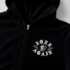 RUM KNUCKLES RK BORN AGAIN Zip Hoodie - Black - detail