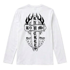 RUM KNUCKLES SKATE RATS Long Sleeve Tee - White - back