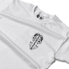 RUM KNUCKLES SKATE RATS Long Sleeve Tee - White - detail
