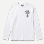 RUM KNUCKLES SKATE RATS Long Sleeve Tee - White - front