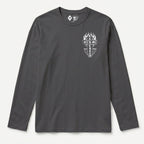 RUM KNUCKLES SKATE RATS Long Sleeve Tee - Charcoal - front