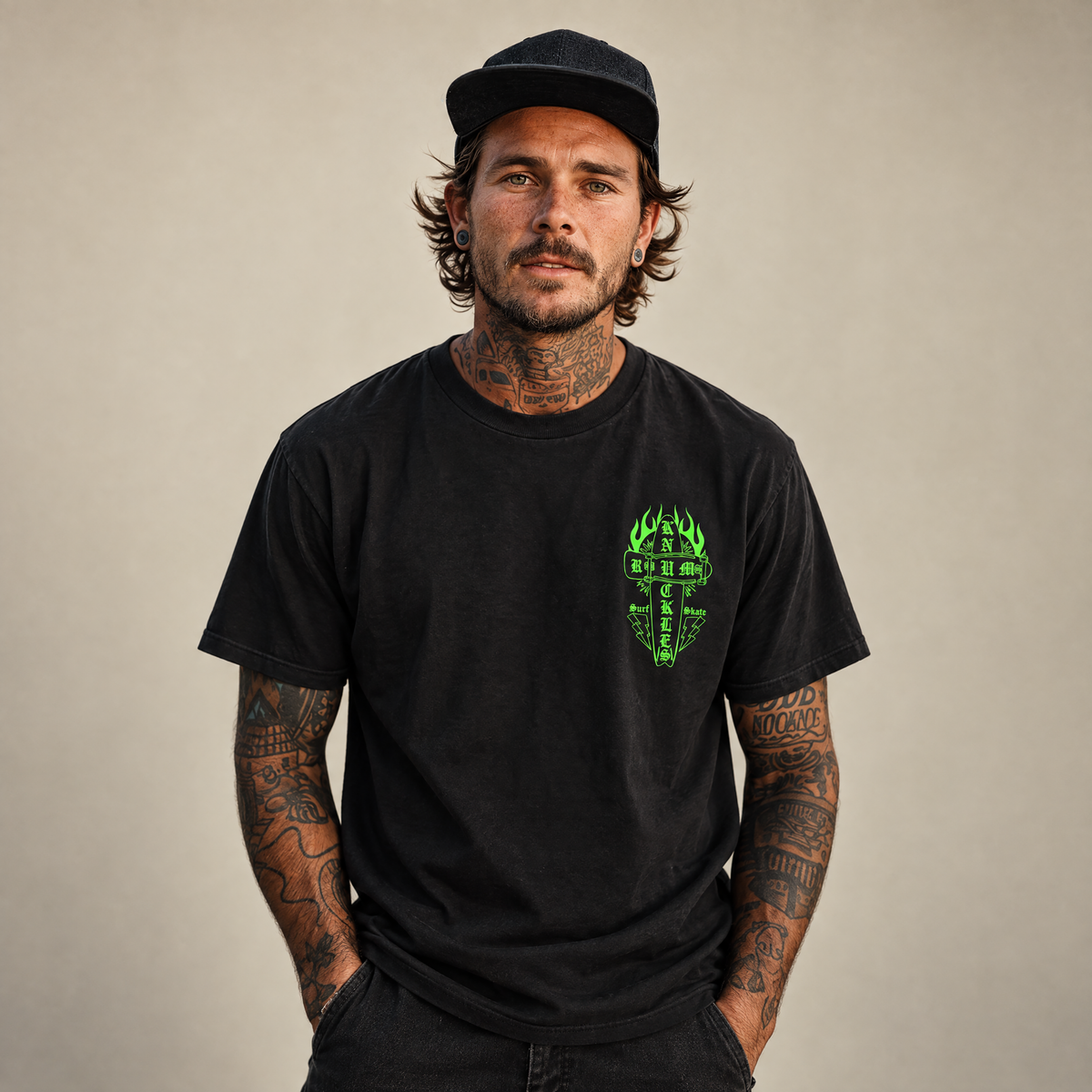 RUM KNUCKLES SKATE RATS T-Shirt