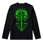 RUM KNUCKLES SKATE RATS Long Sleeve Tee - Black - back