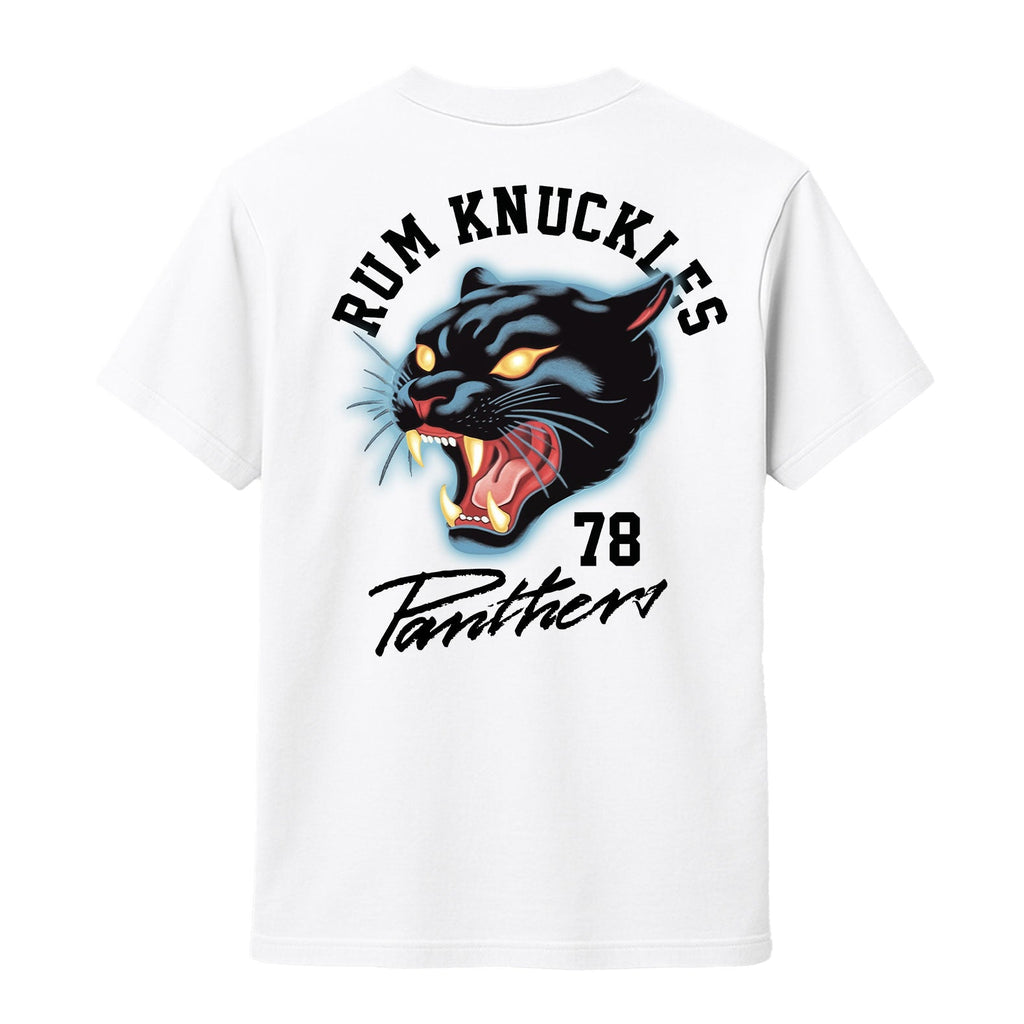 Rum Knuckles - Panther T-Shirt - White