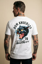Rum Knuckles - Panther T-Shirt - White
